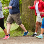 Komplex Care staff walking together during the Walk for Autism Challenge