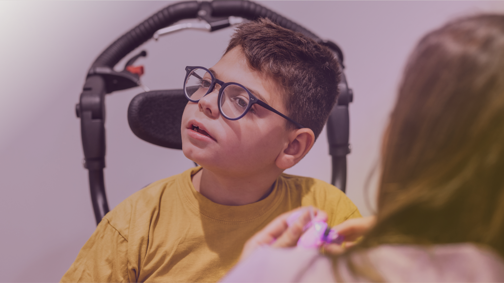 Healthcare professional supporting a child receiving paediatric complex care from Komplex Care’s UK-wide team of trained nurses.