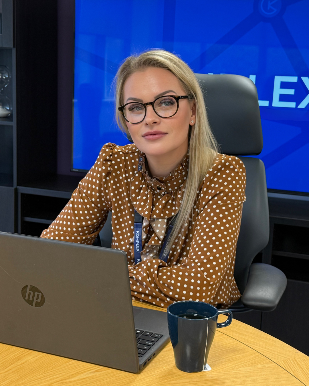 Amy Varney, Operations Director at Komplex Care, smiling at the camera