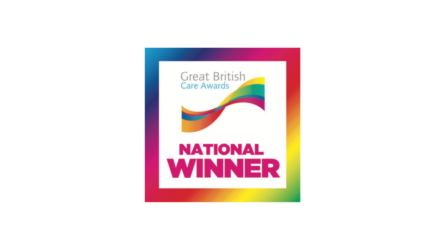 Great British Care Awards National Winner logo – Komplex Care recognised for excellence in care