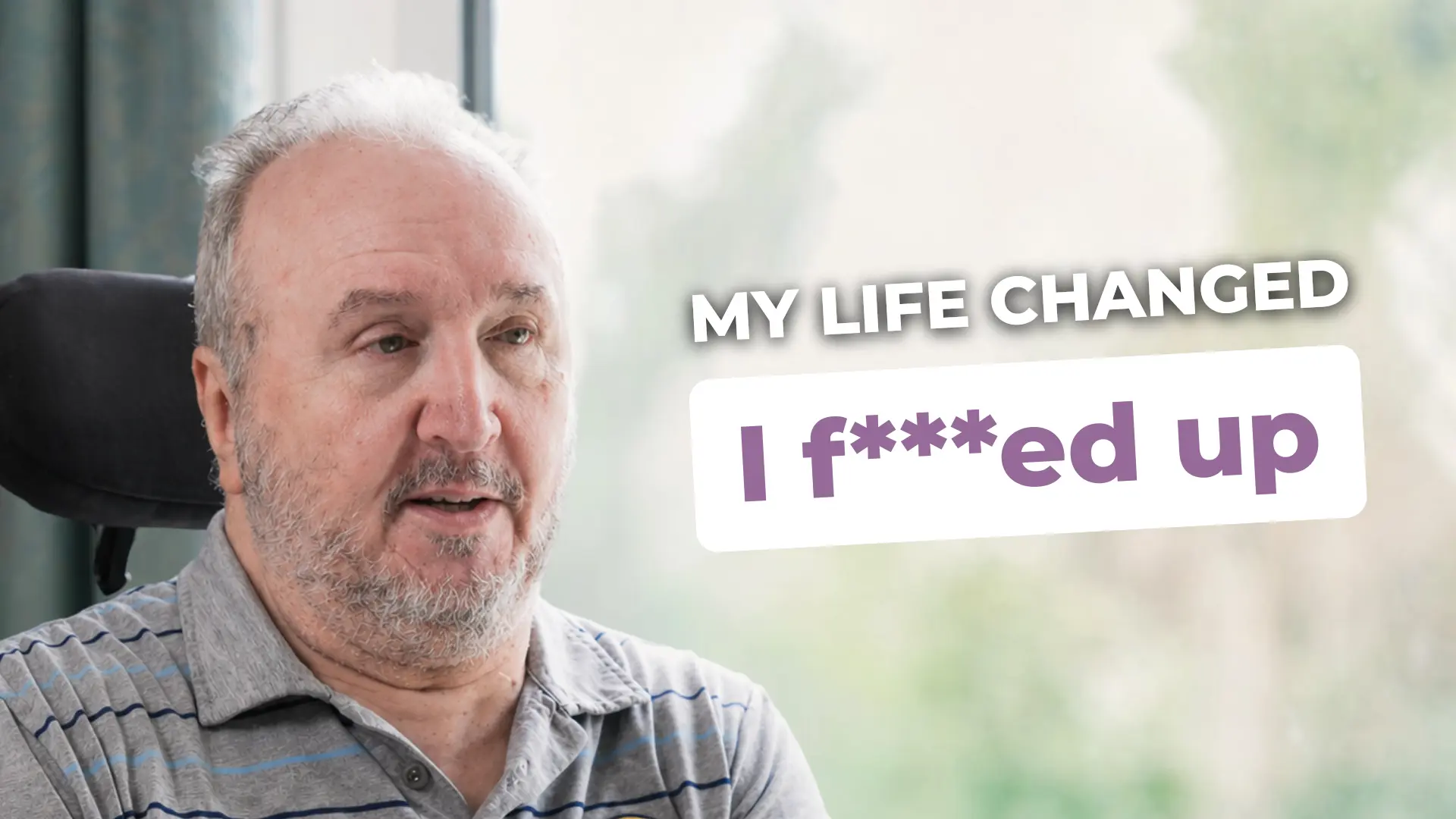 My life changed banner